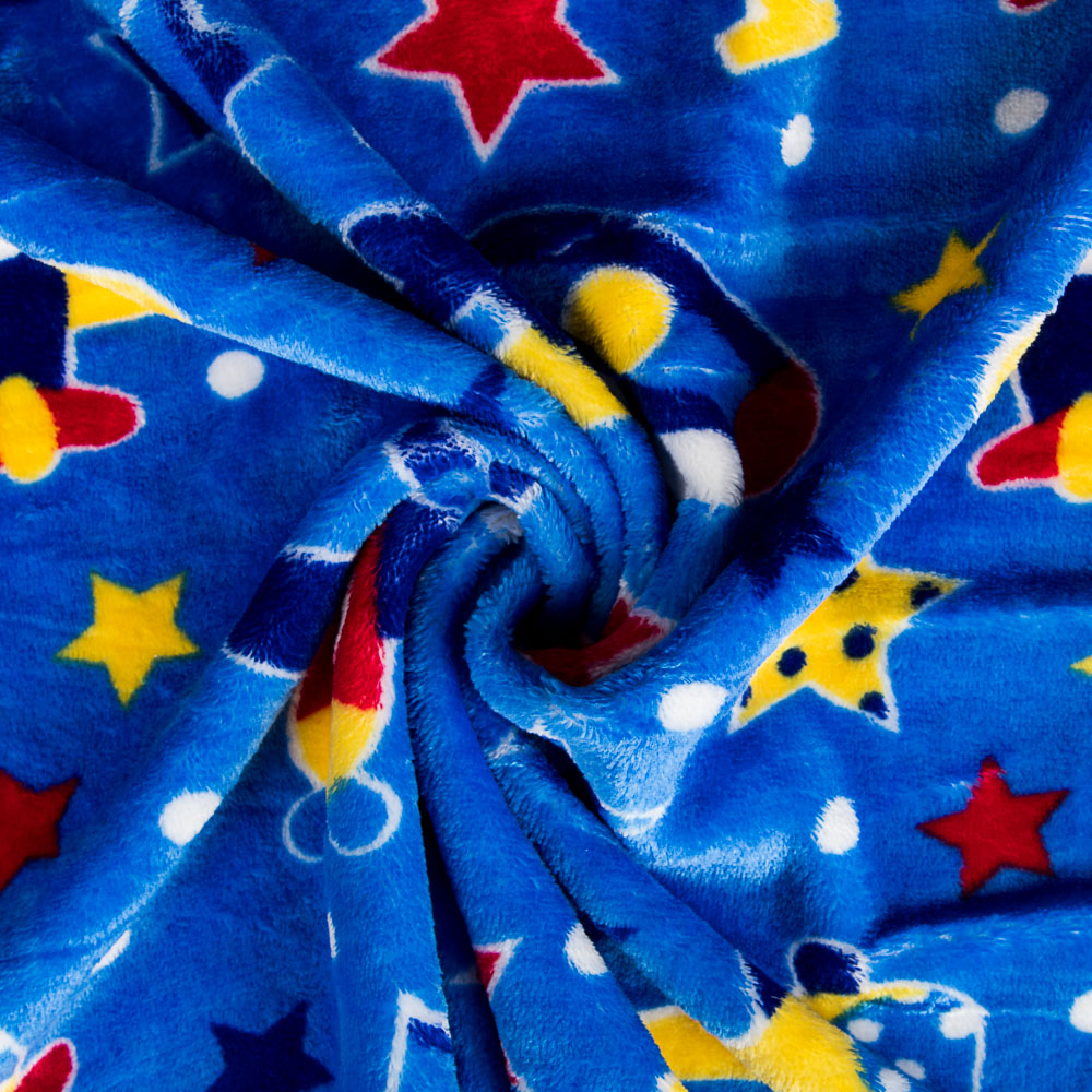 Coralina Reversível Aviões Azul e Bolinhas Coloridas - Ribes y Casals