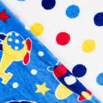 Coralina Reversível Aviões Azul e Bolinhas Coloridas - Ribes y Casals