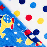 Coralina Reversível Aviões Azul e Bolinhas Coloridas - Ribes y Casals
