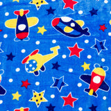 Coralina Reversível Aviões Azul e Bolinhas Coloridas - Ribes y Casals