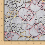 Tecido Coralina Caveira Fluorescente - Ribes y Casals