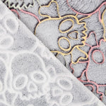 Tecido Coralina Caveira Fluorescente - Ribes y Casals