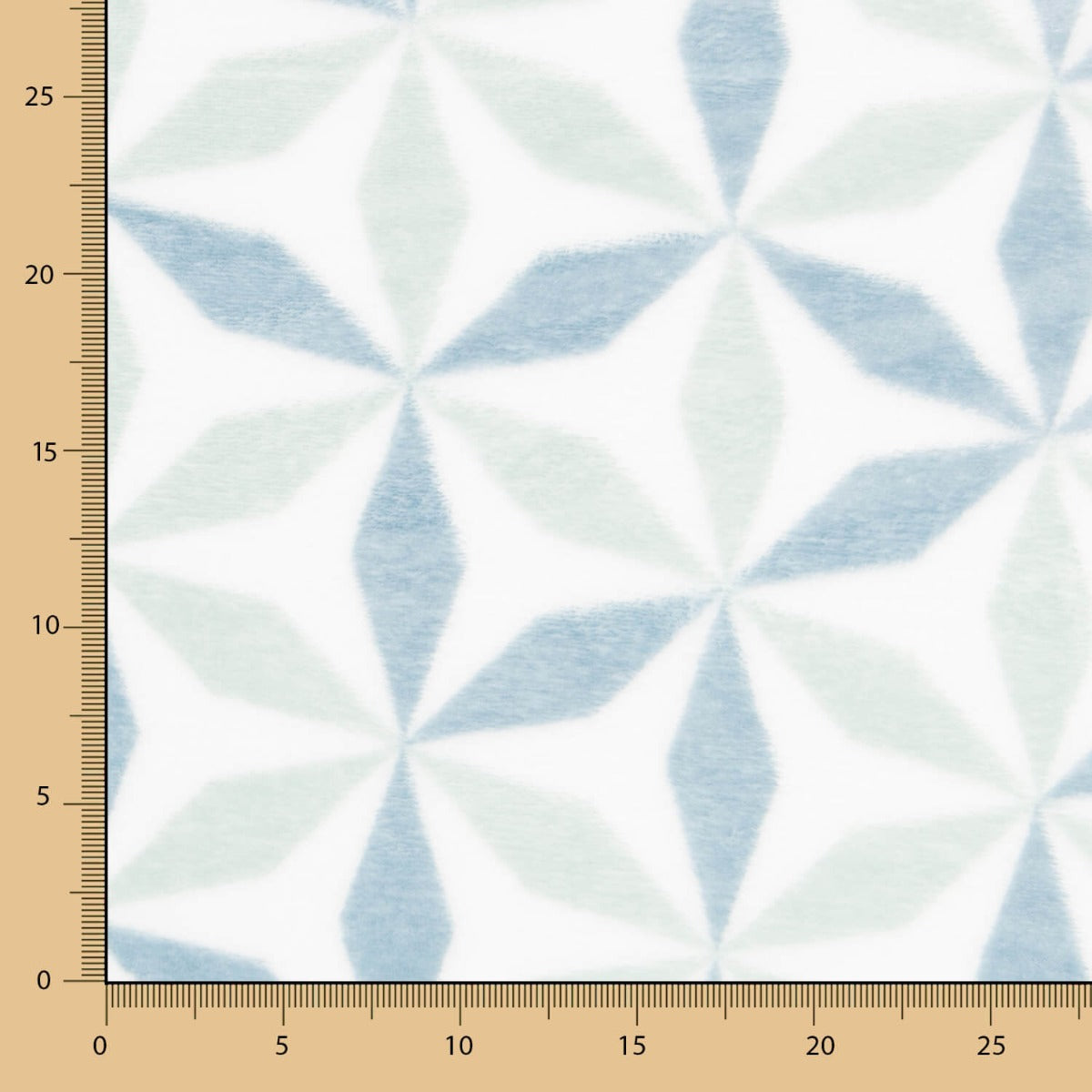 Tecido Polar Geométrica Turquesa - Ribes y Casals