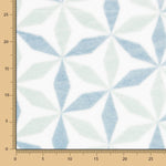 Tecido Polar Geométrica Turquesa - Ribes y Casals