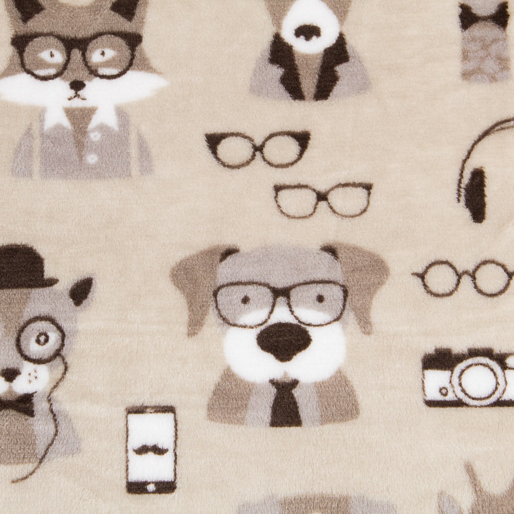 Tecido Coralina Holmes Bege - Ribes y Casals