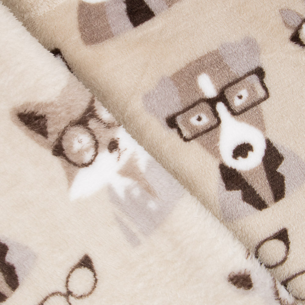 Tecido Coralina Holmes Bege - Ribes y Casals