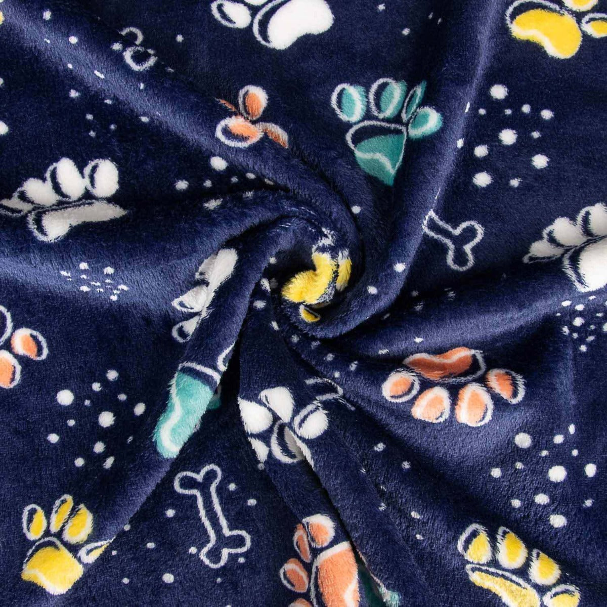 Coralina Dupla Face Estampada Pegadas - Ribes y Casals