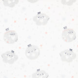 Tecido Polar Happy Moon Branco - Ribes y Casals