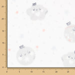 Tecido Polar Happy Moon Branco - Ribes y Casals