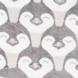 Retal Coralina Pingüinos Gris 200x155 cm - Ribes y Casals