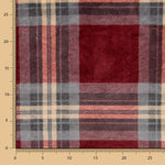 Tecido Coralina Scottish Grena - Ribes y Casals