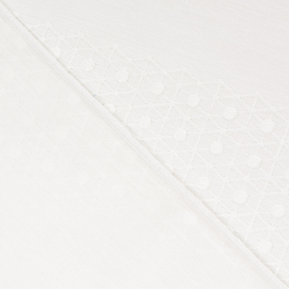 Cortina Bordada Branco Natural - Ribes y Casals