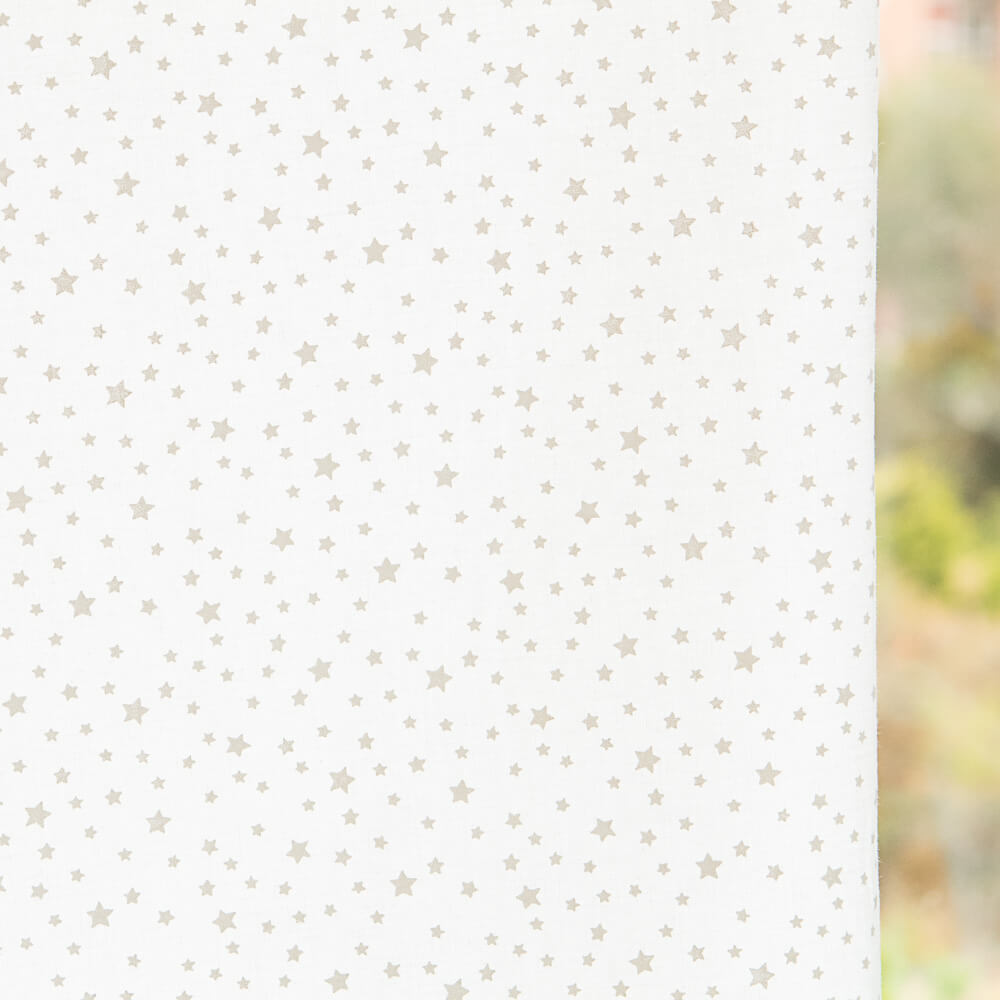 Algodão Estampado Estrelas Branco - Ribes y Casals