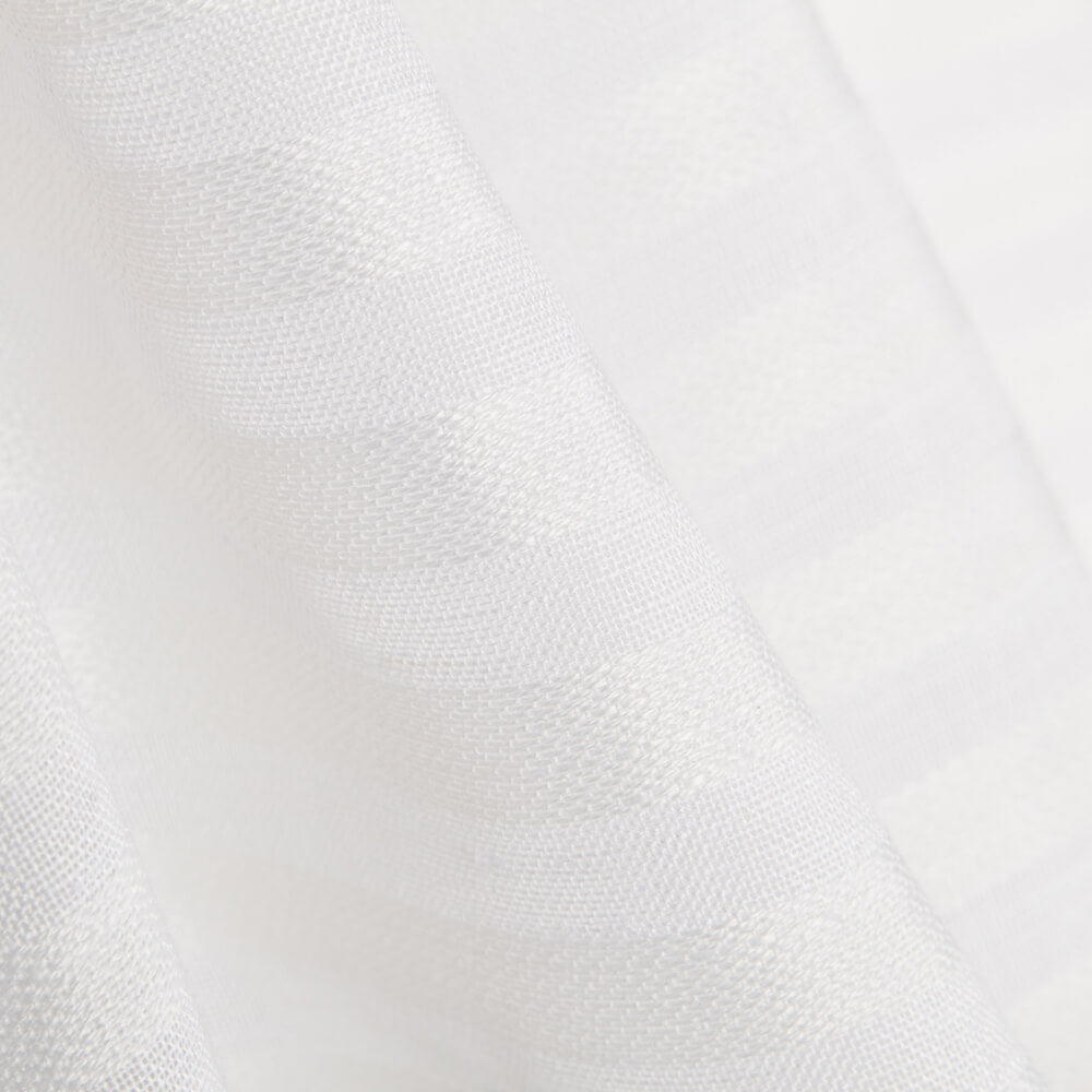 Cortina Jacquard Listras Branco - Ribes y Casals