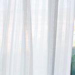 Cortina Jacquard Listras Branco - Ribes y Casals