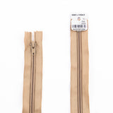 Zíper Fechado Nylon Castanho Malha 5 - Ribes y Casals