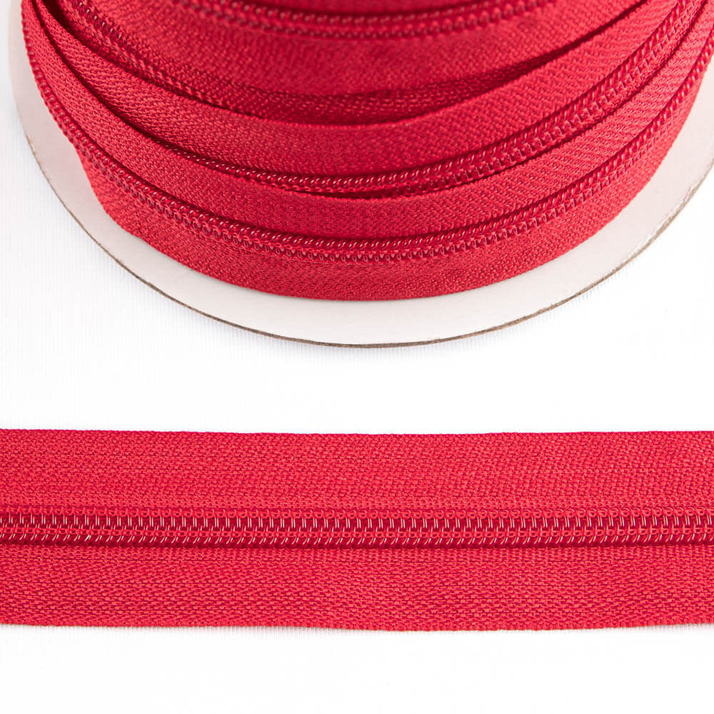Zíper Contínuo de Malha 5 Vermelho - Ribes y Casals