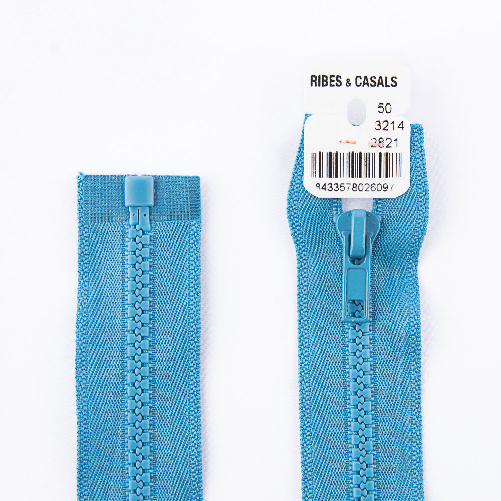 Cremallera Inyectada 2821 Azul Canard - Ribes y Casals