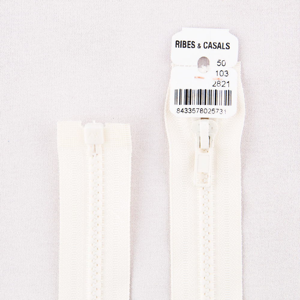 Cremallera Inyectada 2821 Crudo - Ribes y Casals