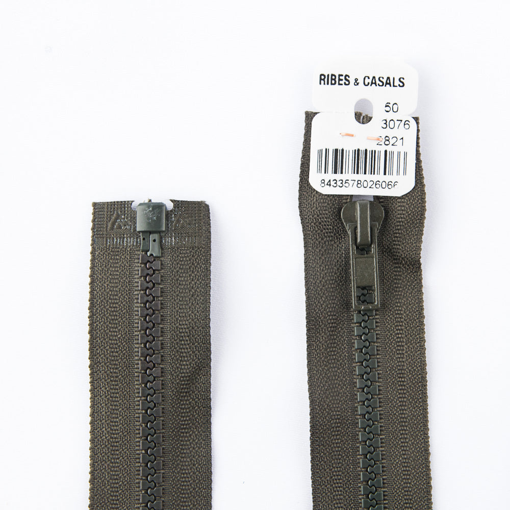 Cremallera Inyectada 2821 Verde Kaki - Ribes y Casals