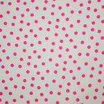 Crepe Da China Bege Bola Fucsia - Ribes y Casals