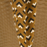 Crepe China Geométrico Castanho - Ribes y Casals