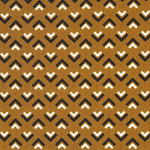 Crepe China Geométrico Castanho - Ribes y Casals