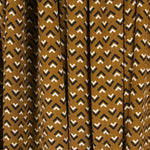 Crepe China Geométrico Castanho - Ribes y Casals