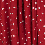 Crepe China Bolas Vermelho - Ribes y Casals