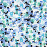 Tricô Poliéster Azul Abstrato - Ribes y Casals