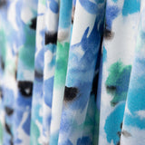 Tricô Poliéster Azul Abstrato - Ribes y Casals