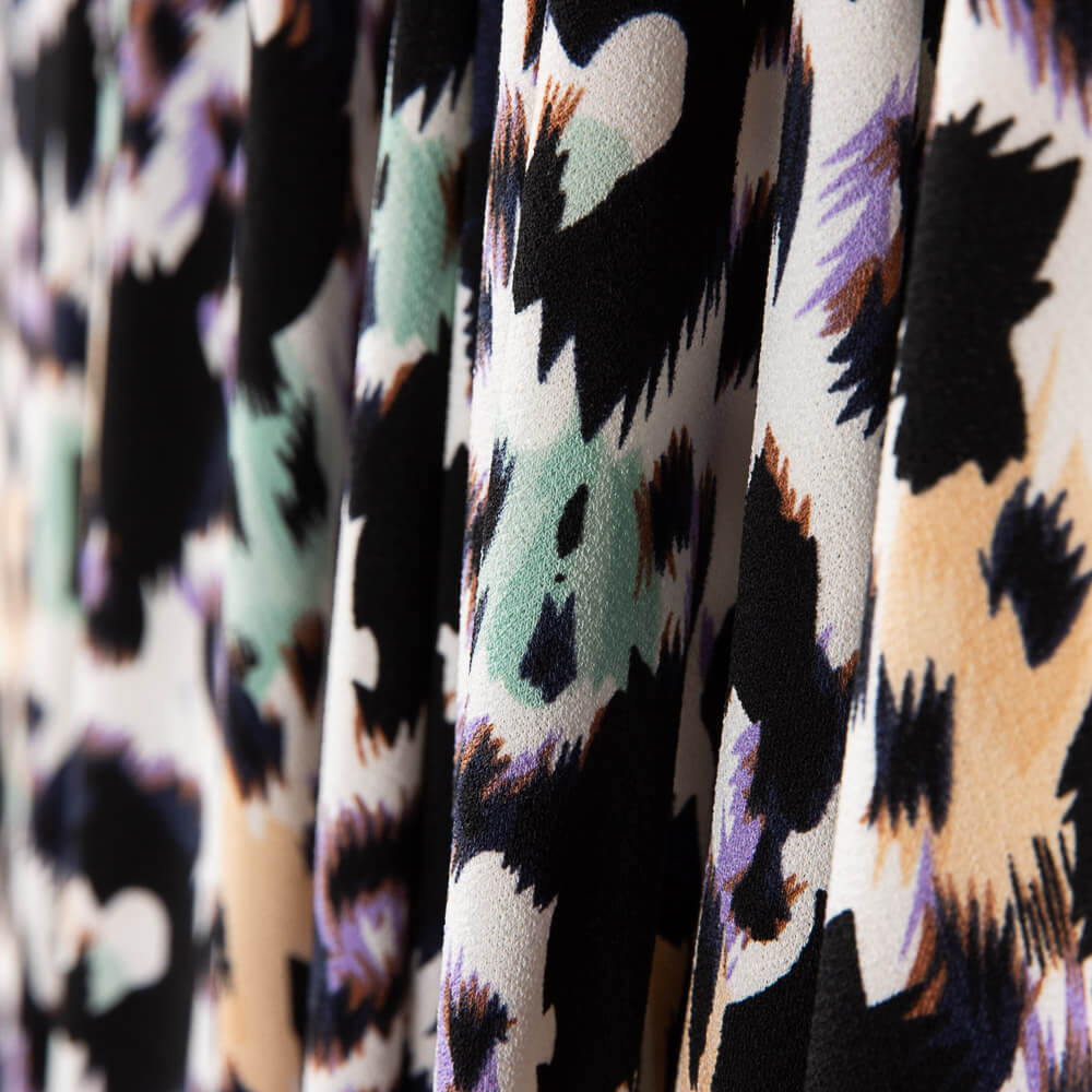 Tricô  Crepe Manchado Animais - Ribes y Casals