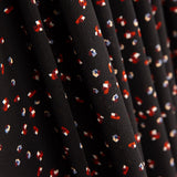 Crepe de poliéster preto brilhante - Ribes y Casals
