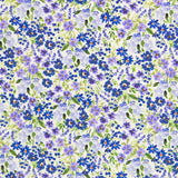 Retal Crep Poliéster Flor Lavanda 90x140 cm - Ribes y Casals