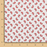 Crepe Poliéster Mini Caxemira Branco - Ribes y Casals