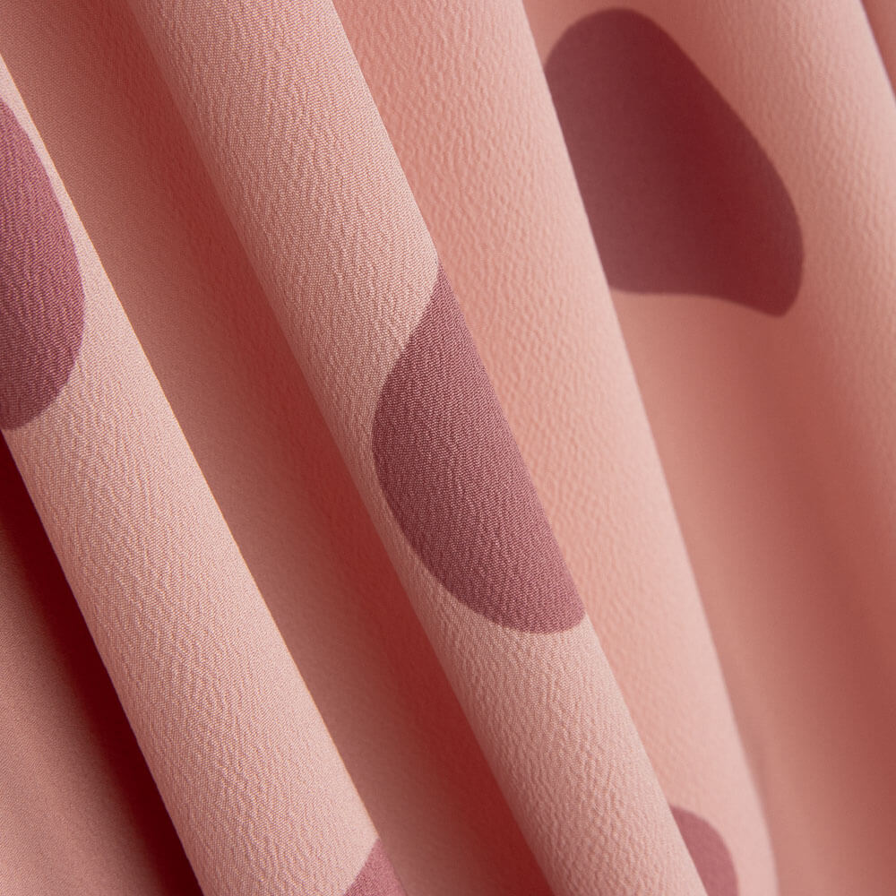 Crepe Poliéster Tom Sobre Tom Rosa - Ribes y Casals