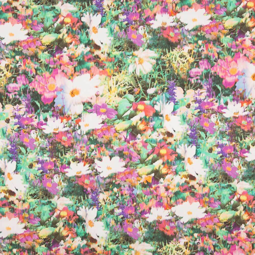 Crepe Viscose Landscape Mauve - Ribes y Casals