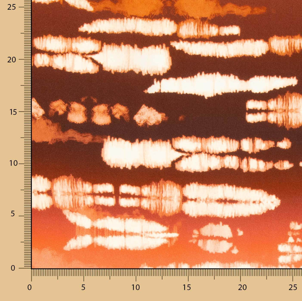 Crepe Viscose Tie Dye Telha - Ribes y Casals