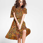 Tecido Crepe Animal Amarelo - Ribes y Casals