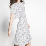 Crepe Marrocain Bouqet Preta - Ribes y Casals