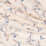 Crepe Marrocain Bouqet Preta - Ribes y Casals