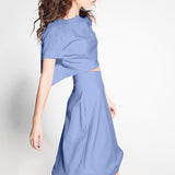 Tecido Crepe Celeste - Ribes y Casals