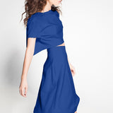 Tecido Crepe Azul Vitoriano - Ribes y Casals