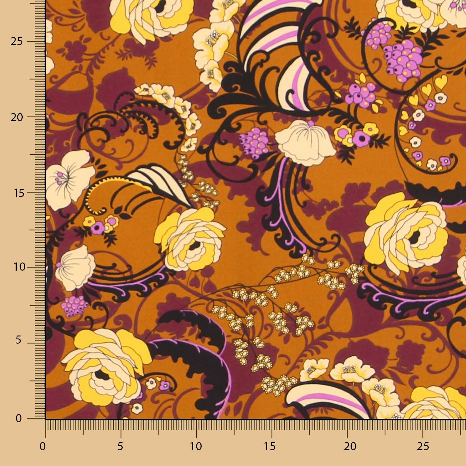 Crepe Botanic Bege - Ribes y Casals