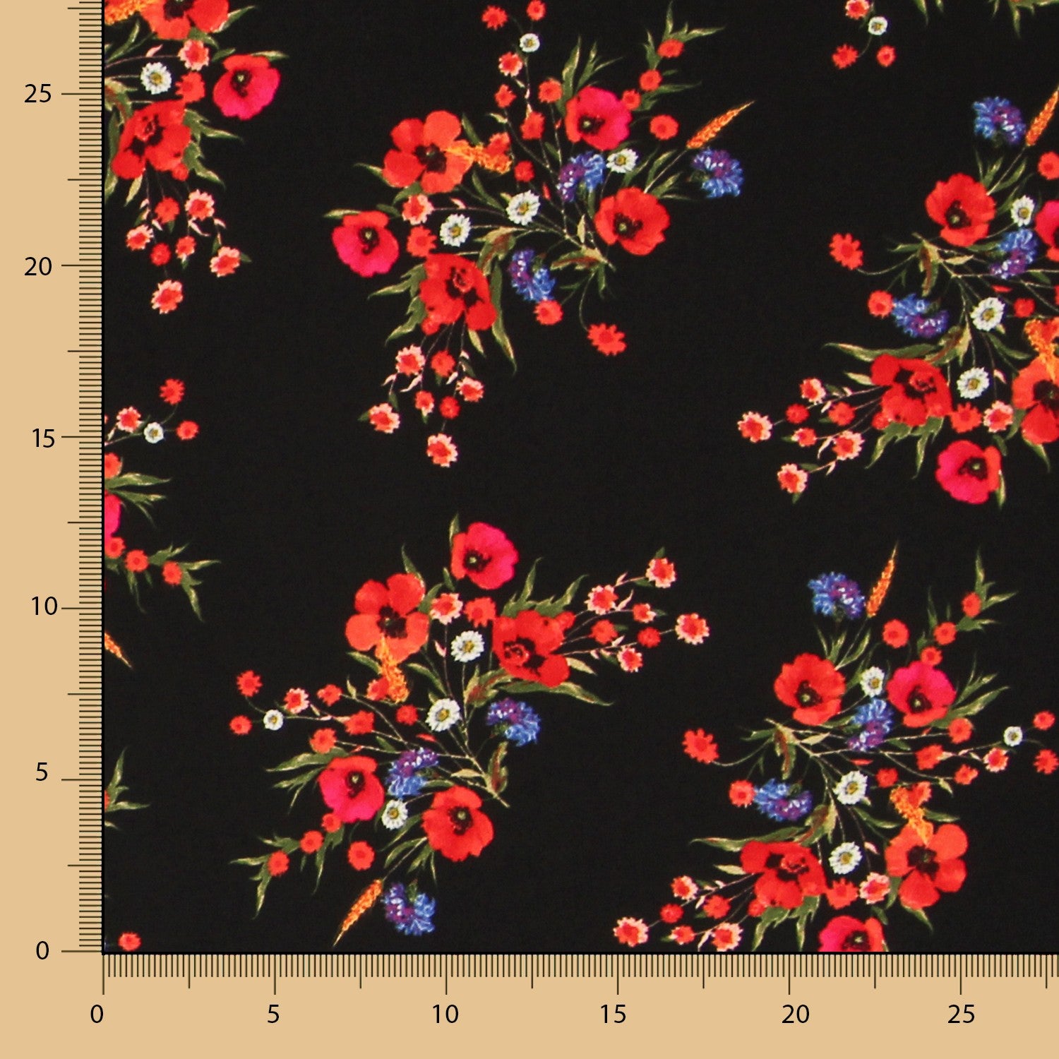 Crepe Bouquet Preto - Ribes y Casals