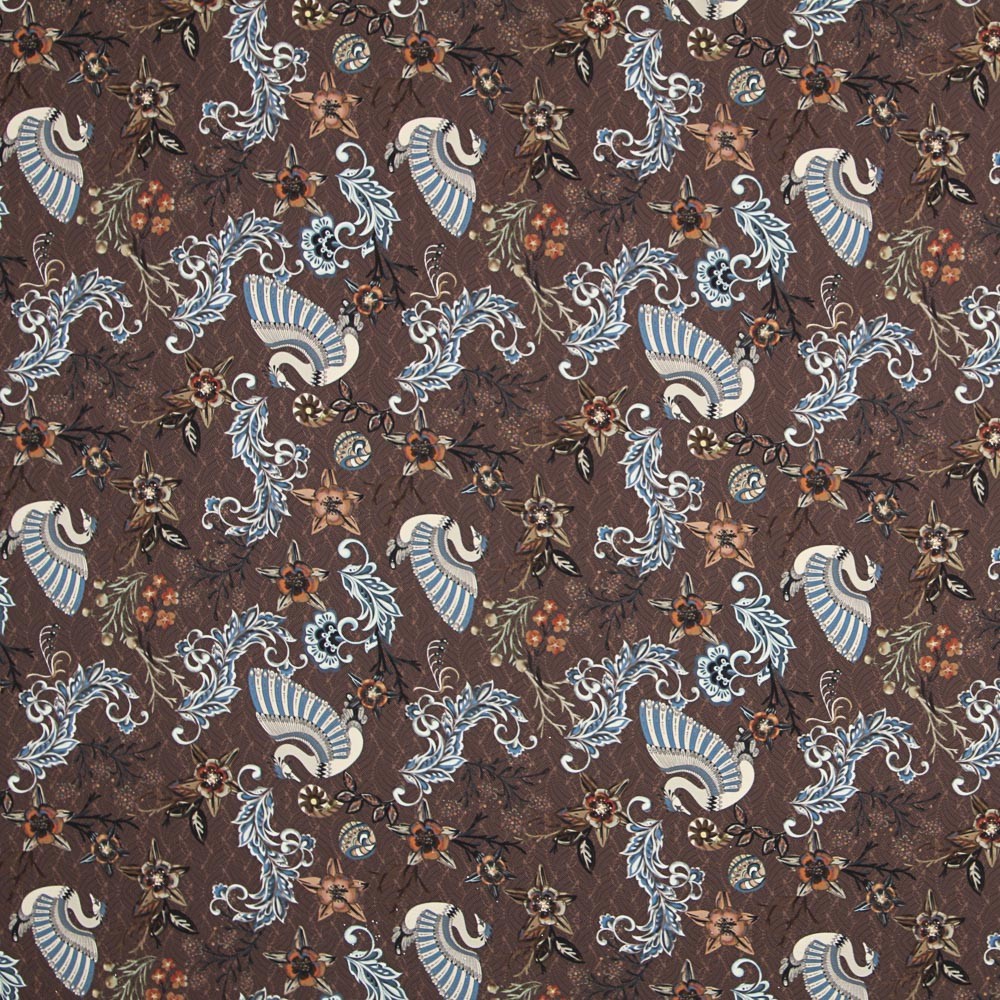 Crepe Shanghai Castanho - Ribes y Casals