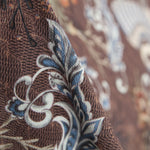 Crepe Shanghai Castanho - Ribes y Casals