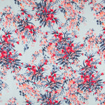 Crepe Satin Birds Light Azuis - Ribes y Casals