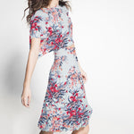 Crepe Satin Birds Light Azuis - Ribes y Casals