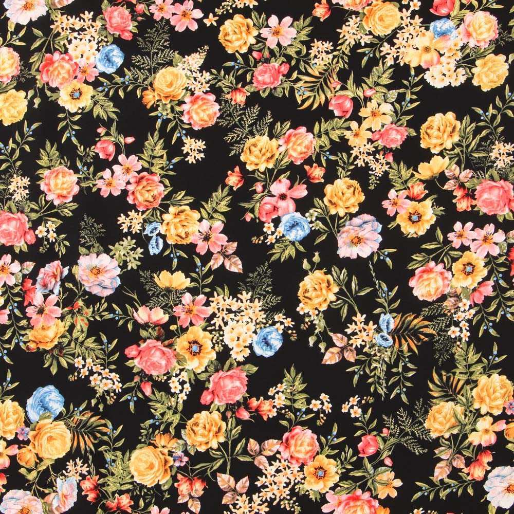 Crepe Cravos Preto - Ribes y Casals